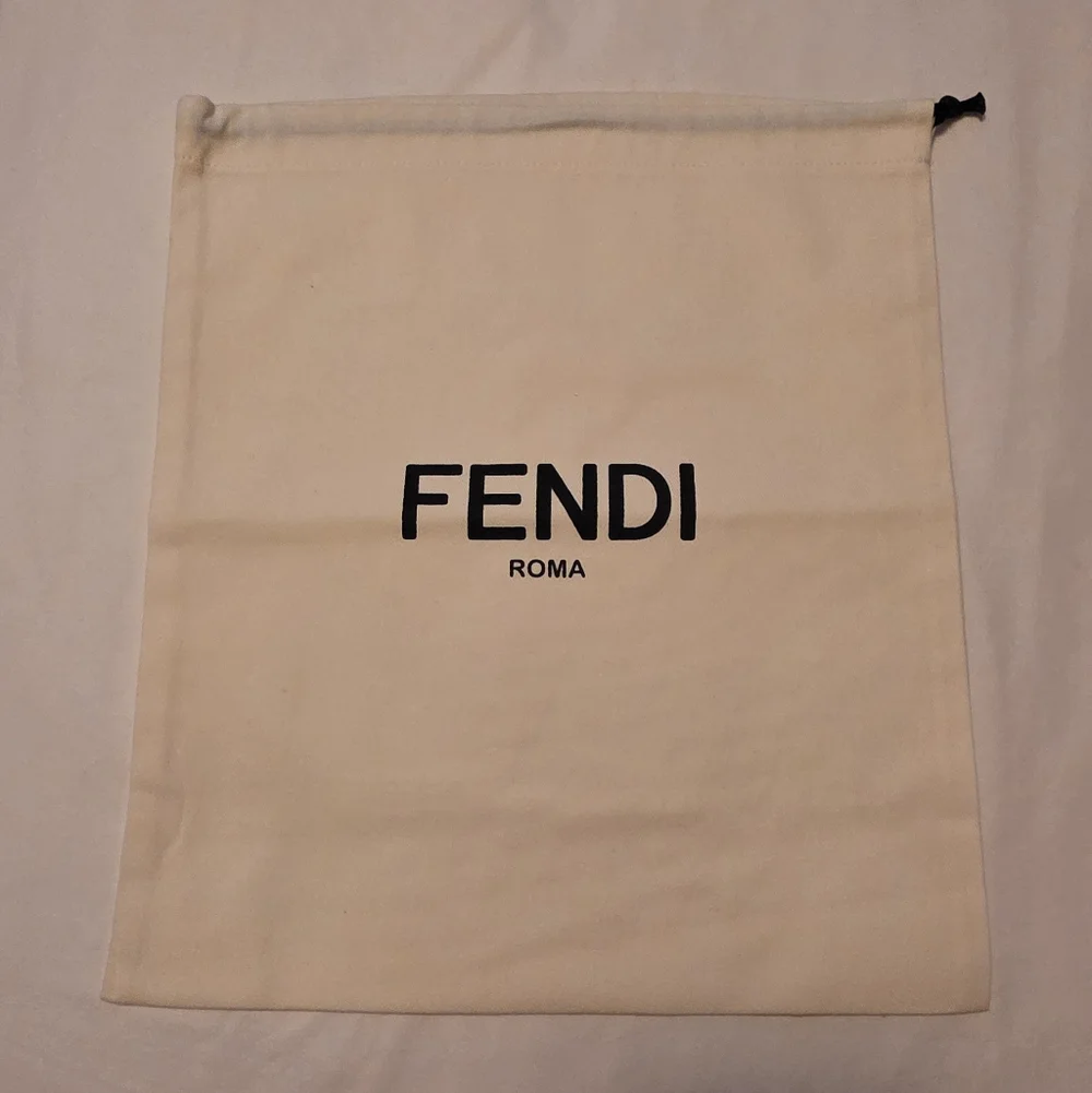 Fendi Beige Drawstring Bag